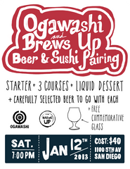 Ogawashi Beer & Sushi Pairing